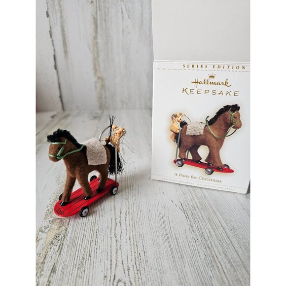 Hallmark pony for Xmas 2006 9th fair ornament Xmas new tree - Picture 1 of 9